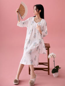 Cotton Breathable Chinese Style Luxury Womens Pajama Set