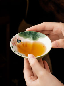 NITUGUSHI | Hand-painted Summer Lotus Ceramic Cup