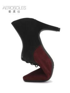 Aerosoles Love Soft Comfortable Color Block Womens Pointed Toe Short Boots Leather Lace up Thin Heel Fashion Boots Winter