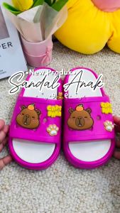 FEDOR D-091-2 SANDAL ANAK SLOP KARAKTER CAPYBARA/SANDAL C-091-2 SLOP CAPYBARA SUPER SOFT ANTI SLIP