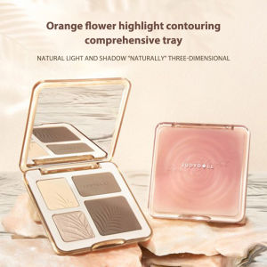 Tasteful💋. Empat Warna Kontur Bubuk Gloss Tinggi Semuanya Dalam Satu Palette Matte Bubuk Gemerlapan COD