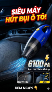 Máy Hút Bụi Cầm Tay Chuyên Dụng GOODYEAR GY-2638 Mini Lực Hút Mạnh Mẽ - Nhập Khẩu Chính Hãng