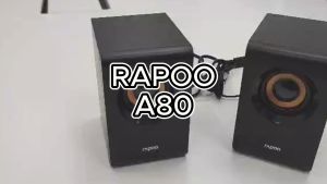RAPOO A80 Compact Stereo Speaker with 3.5mm / USB Connectivity 3W Playback System & Low Latency