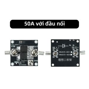 Mô-đun Điốt Lý Tưởng 100A Cho Năng Lượng Mặt Trời Chống Dòng Ngược DC 5-100V Điện Áp Rộng Bảo Vệ Ngược Cực Pin Kép MOS Cho Tấm Pin Mặt Trời Xe Điện