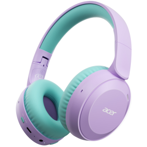 Acer | Acer Kids Bluetooth 6.0 Headphones 85/94dB Volume Limited Lightweight Over-Ear Wireless Toddler Headphones with Built-in Mic