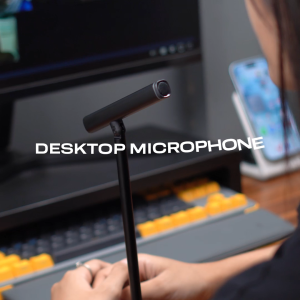 KIIP M9 Desktop Microphone Table Mic HiFi Sound Quality Double Noise Cancelation Mic External USB C