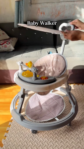 MythBaby Baby Walker Infant Multi-Functional Adjustable Gears Walker Suitable For 6-24 Months