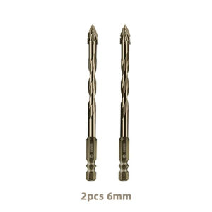 Hex Masonry Eccentric Drill Bit Set Four-Edge Serrated Drill Bits 1/4 Shank High Hardness Steel Metal Drill For Brick Wood