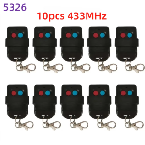 1-10pcs Remote Control SMC5326 433MHz 330MHz 2-Keys RF Wireless Remote Control 8 Dip Switch Auto Gate For Garage Door Opener