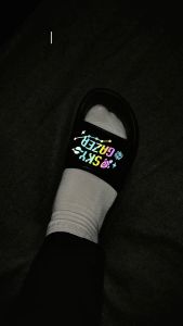 Thesilversky Sandal Slide Slipper Dollar Refelctive