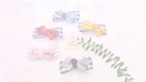 Kẹp tóc nữ Hàn Quốc cute phụ kiện nữ mỏ vịt cặp tóc mái cho bé gái kẹp mái vải nơ caro thời trang - thương hiệu VỢ CHỒNG TÔI