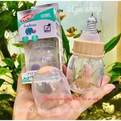 Bình sữa Babuu pp cổ hẹp 60ml cho bé sơ sinh [mẹ và bé]