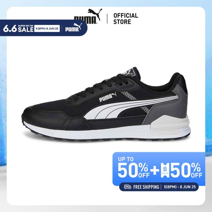 PUMA BASICS - รองเท้าผ้าใบ Graviton Mega สีดำ  - 38587301