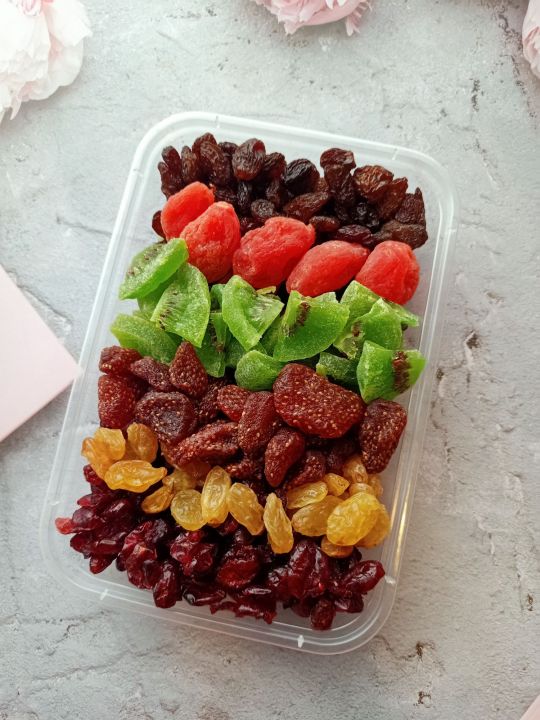 🔥🔥ผลไม้รวม 6 ชนิด อบแห้ง🔥🔥 สตอเบอรี่ 🍓แครนเบอร์รี่🍒 กีวี 🥝 ลูกเกดดำ🍇 ...