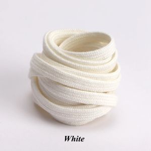1 Pair Cotton Flat Shoelaces for Canvas Sneakers Durable Replacement Laces Classic Style to Match High Top/Low-Top Shoes
