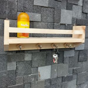 Rak Dinding Serbaguna Rak Penyimpanan Gantungan Kunci Gantungan Baju