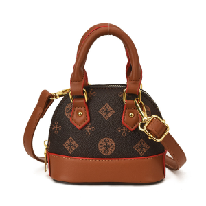 Versatile Mini Shoulder Bag with Vintage Print