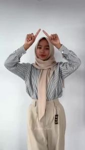 RADEN | HIJAB Bergo Hamidah Pet Dzevada Hijab Instan Bahan Jersey Premium Size M