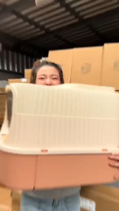 หนังสือแมว ห้องน้ำแมว กระบะทรายแมว อัตโนมัมิแบบลิ้นชัก กระโถนแมว กระบะทราย ปิดพร้อมฝาปิด