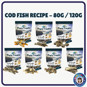 ALPS Natural Pure Treats (80g / 120g) COD Fish Recipe Made with Real Fish + Grain Free Dog Treats