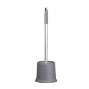 YOULE | No-Dead-Zones Long-Handled Bathroom Toilet Brush with Base and Wall-Mount Option