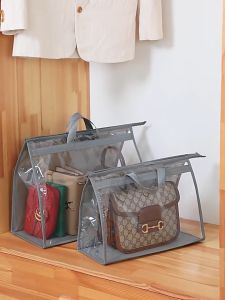 Luxury Transparent Dustproof Bag Organizer - Waterproof & Moisture-Resistant Storage for Handbags Purses and Accessories