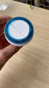 Nút nhấn tròn xả bồn cầu bằng sứ trắng bóng