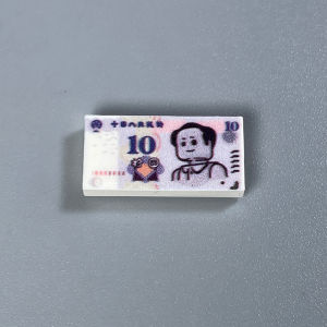 MOC Small Particle Blocks People Hold RMB Coin 1x2 Money Game Paper Money Kuna Plastic Toys Building Blocks Compatible with Lego