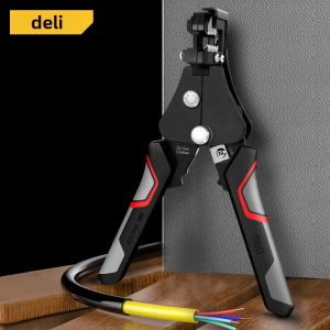 deli | Dụng Cụ Cắt Dây Tự Động Đa Năng Deli Chuyên Dụng Cho Thợ Điện Tích Hợp Chức Năng Bấm Cos Sử Dụng Được Cho Cả Hai Tay