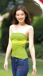 Tank Top Wanita Cantik - Putih