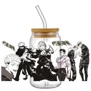 Bandai | Popular 20 Styles Jujutsu Kaisen Anime 16oz UV DTF 3D Transfer Cartoon Sticker Wrap Decals For Glass Can Cup Craft DIY Creative