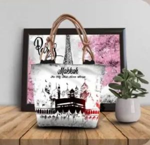 TAS TOTE BAG WANITA MOTIP PRINTING TALI SUMBU
