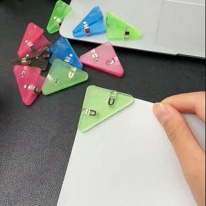 FH-A119 Paper Clip Segitiga Warna Warni aesthetic Klip Sudut Jepit Buku Akrilik / Penjepit Kertas