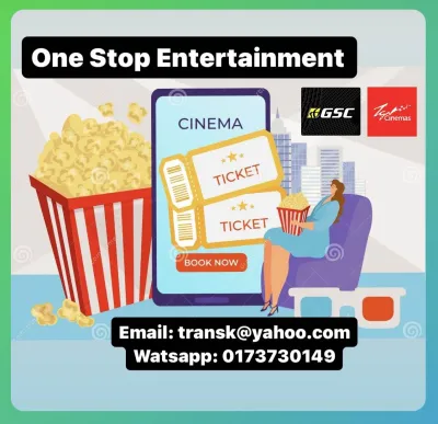 (Trusted old seller) Legit Latest GSC TGV Cinema Movie Ticket Booking service Promo Tiket wayang 便宜的戏票 Golden Screen Cinema Voucher