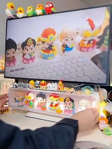 Matchmaker God of Wealth China Little Immortal Series Assembling Micro Drill Particle CNY Spring Festival Building Block Decoration Puzzle Model Toy