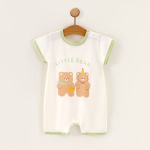 JIEBANXI | Cotton Short-sleeved Belly Protecting Onesie