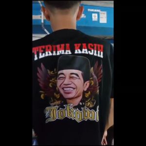Kaos Pria Terima Kasih Jokowi Baju Katun TC30s Keren Murah