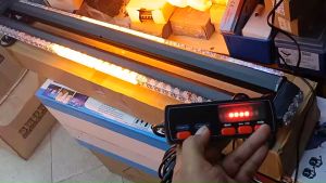 NEW ไฟไซเรนติดหลังคา ไฟไซเรน LED 97cm 6ท่อน 2หน้า มีข้าง 3W ใช้ไฟ 12V-24V พร้อมเเม่เหล็ก 4ก้อน