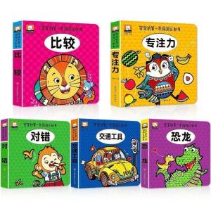 Baby Early Education Books Tear-Resistant Cognitive Picture Books for Infants And Toddlers Age 0-1 2 Years Old Enlightenment Books
