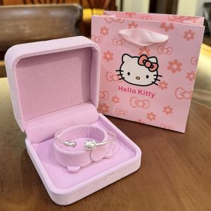 Traditional Silver Butterfly Knot Kitty Bracelet Womens New 2025 Handmade Gift for Girlfriend Birthday Friend