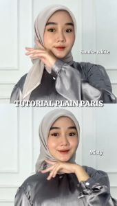 Ayasha Hijab - Segiempat Basic Paris Jadul Plain Square Hijab Premium
