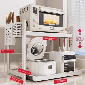 JUMEISHI | Kệ Bếp Đa Năng Có Thể Kéo Ra Đặt Lò Vi Sóng Nồi Cơm Điện và Lò Nướng