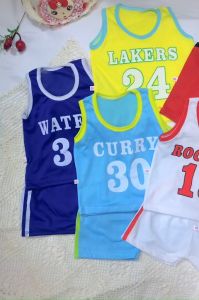 Set 3 bộ quần áo bóng rổ mỏng mát cho trẻ em 0-3 tuổi