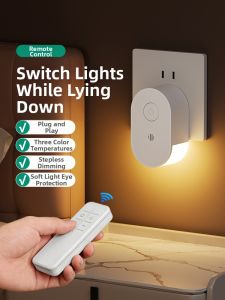 FLKL | Remote Control Energy-saving Baby Feeding Soft Light Bedside Lamp