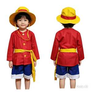 Kostum Luffy Anak Tangan Panjang