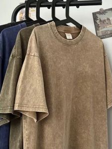 PAZHAOLANG | Heavyweight Vintage Streetwear T-Shirt Cotton