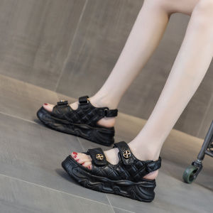 Casual Sporty Womens Sandals Summer 2025 New Outdoor Versatile Fashion Thick Bottom Platform Roman Fairy Style Shoes