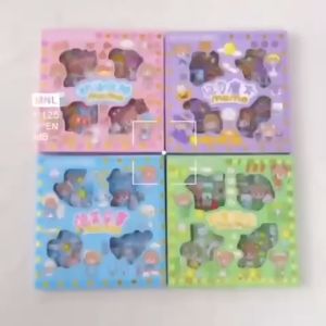 Stiker 100 Lembar Momo Sticker Waterproof Anti Air Kartun Lucu Korea DIY Dapat Box Mainan Anak