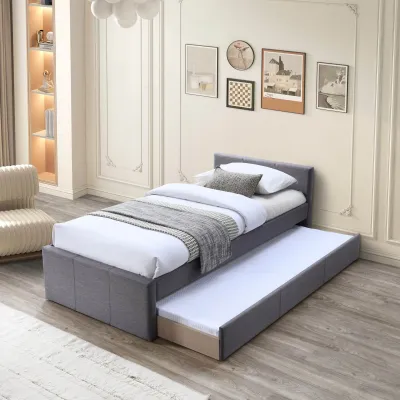 Luxe: Carmen Single Trundle Bed Frame | Pull Out Bed | Modern