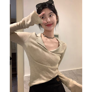 HUOLISI | Gentle Polo Neck Slim Long Sleeve Knitwear